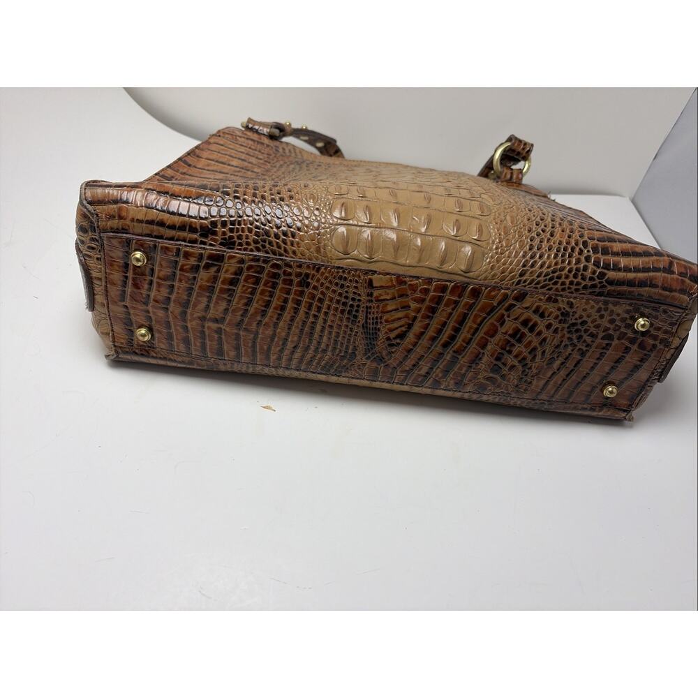 BRAHMIN Melbourne Esme Shoulder Bag Toasted Almond. Tan Brown Double Strap - Picture 9 of 10